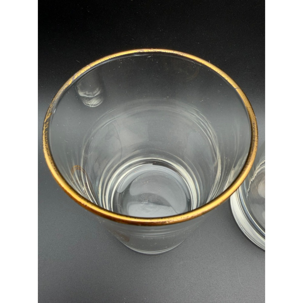 Vintage 1792-1992 Kentucky Celebration Bicentennial Gold Rim Rocks Glasses Set 2 - Picture 4 of 8